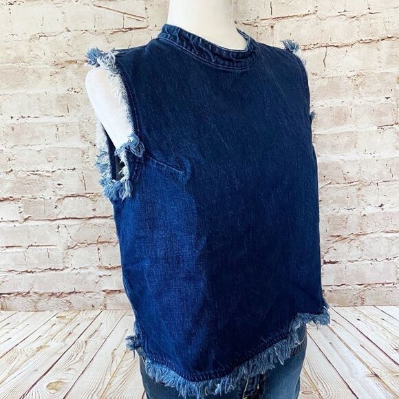 Gap 1969 denim vest top frayed - Picture 1 of 6